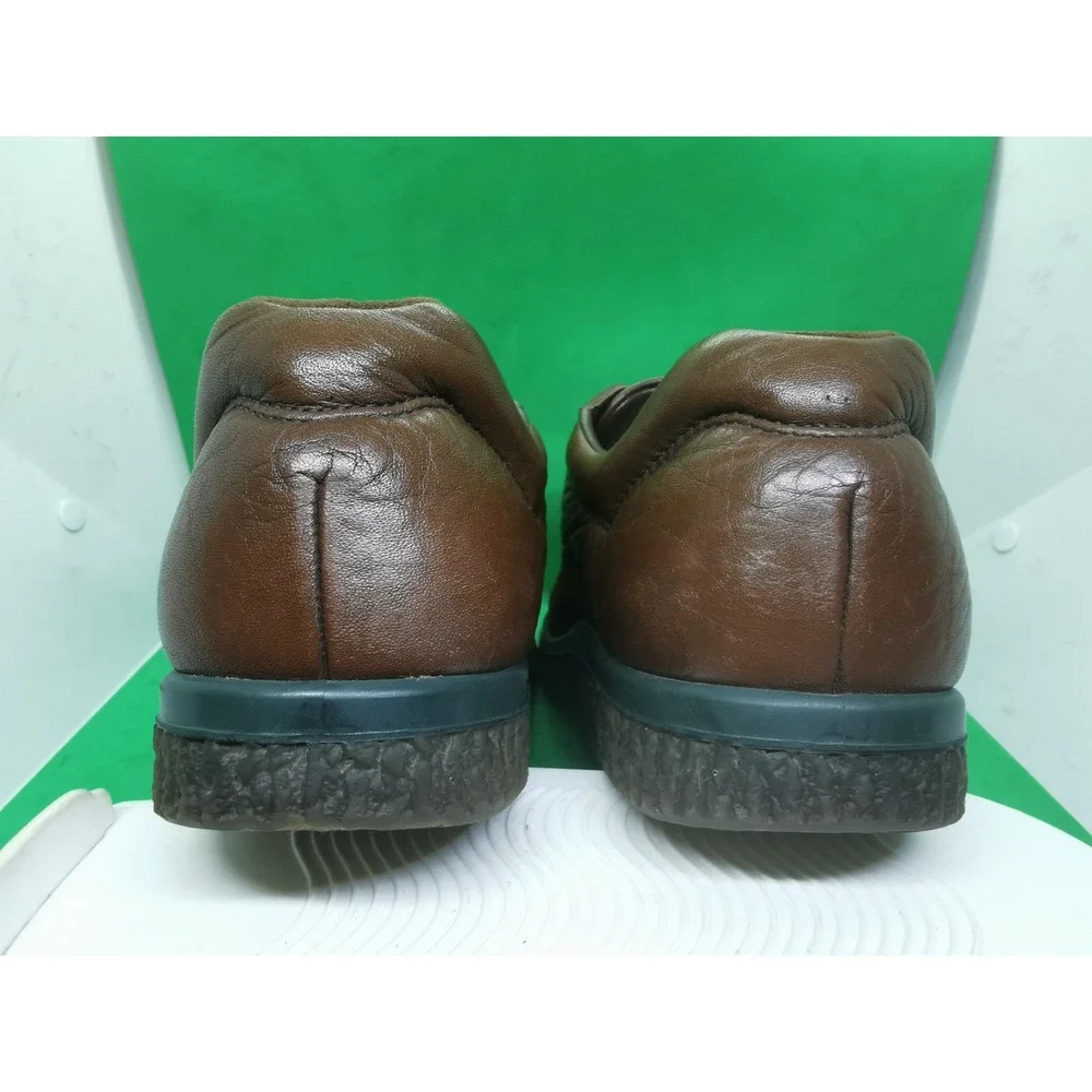 SAS PATHFINDER Handcrafted Brown Tumbled Leather Moc Toe Shoes Men's Size 11 N